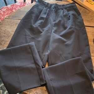 VENUS Women’s Black Pleated High Rise Wide Leg Dress Trousers size 6